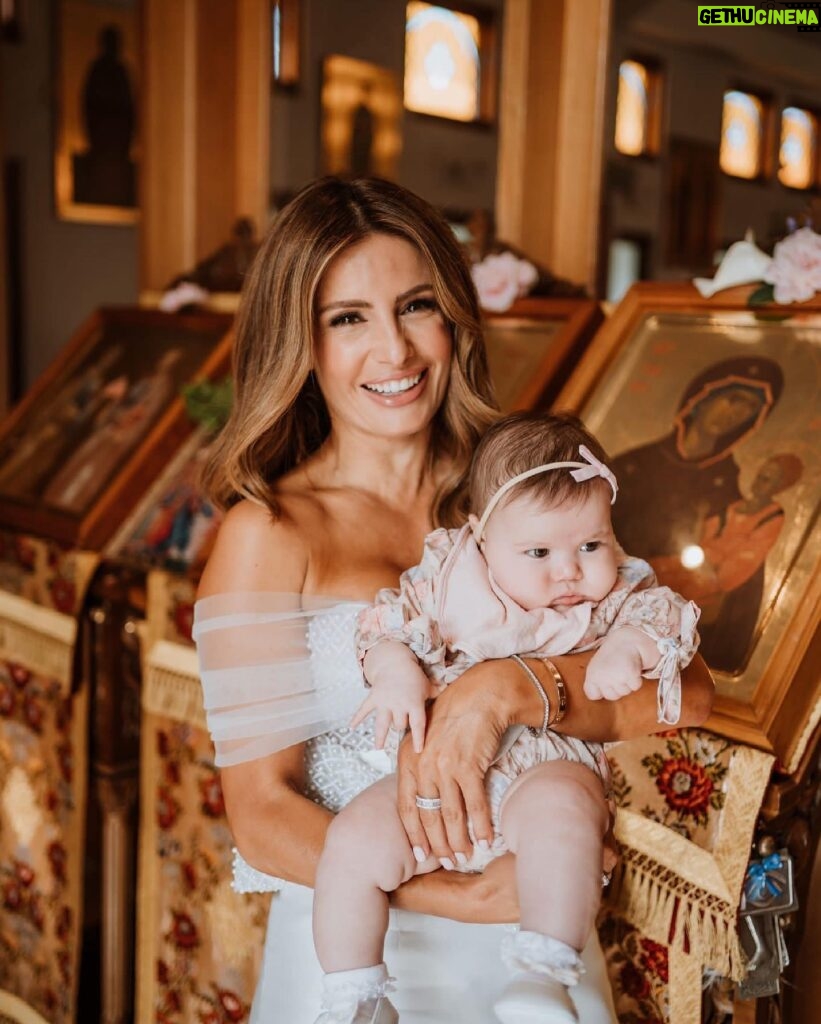 Ada Nicodemou Instagram - Where does the time go?! 😱 Throwback to my beautiful Sofia’s christening 3 years ago ❤️ 📸: @elizajade