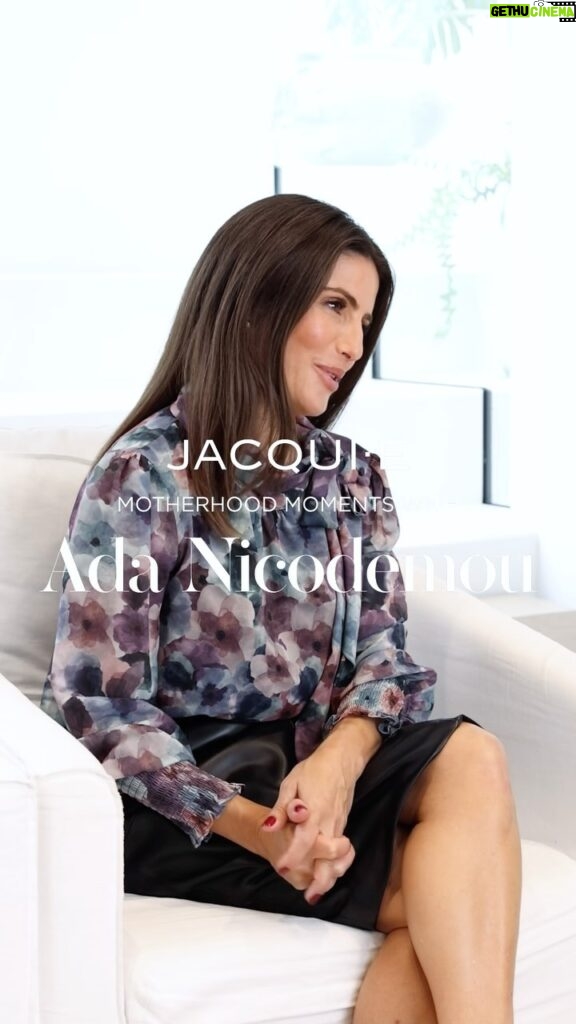 Ada Nicodemou Instagram - Had the pleasure to sit down with @jacquieofficial to talk all about my favourite role, being a Mum 💖 #Ad #Jacquie