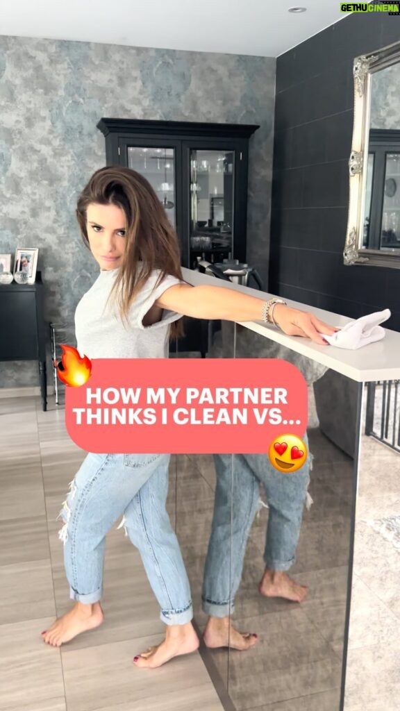Ada Nicodemou Instagram - Back with this cursed filter to bring you…expectations vs reality, cleaning edition 😂🧹
