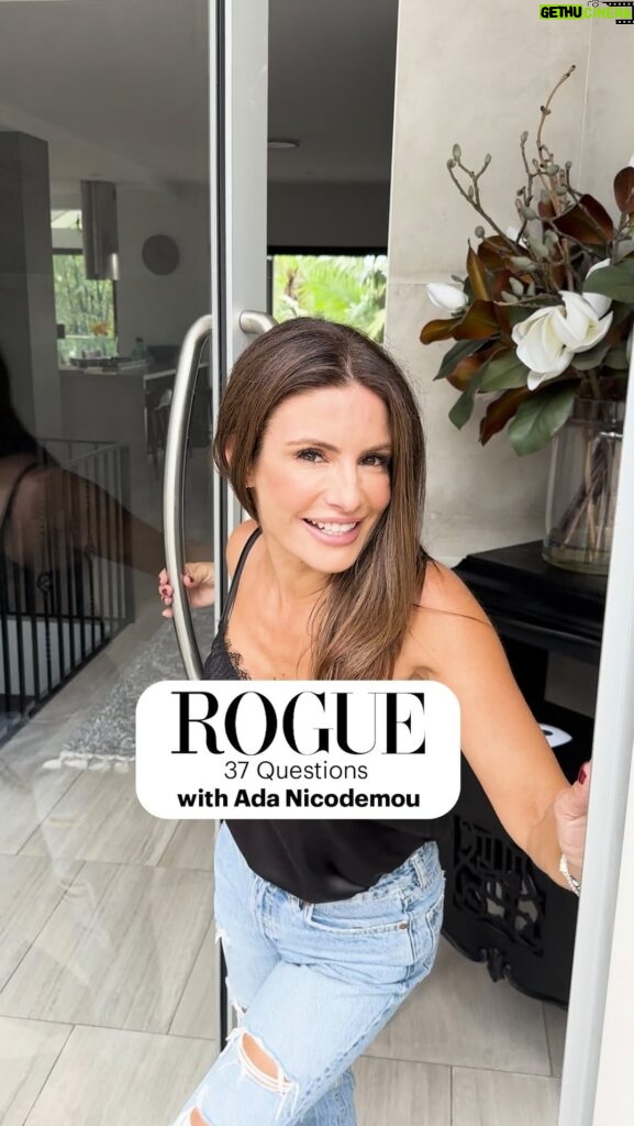 Ada Nicodemou Instagram - Since #Vogue has obviously lost my number, I thought I’d go ‘Rogue’ with my own 37 questions 😂🏡