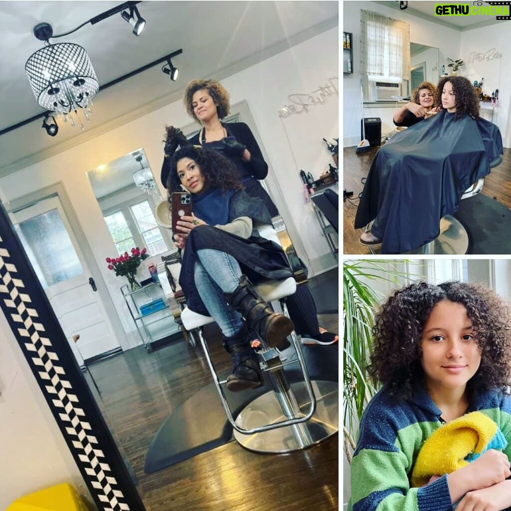 Adassa Instagram - Had an awesome mother daughter Time with my little girl Alyssa, she got her first curly girl haircut today!! She’s the only one from my 7 kiddos that got my curls, i feel so happy we had this moment ❤️ #curls #amandawhite thanks for the lovely work!! #girltime