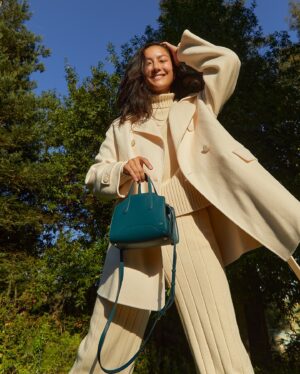 Adeline Rudolph Instagram - A day filled with laughter and joy with my new micro #LoroPianaSesiaBag 🦋
Thank you  @loropianaofficial 
#SomewhereinLoroPiana #ad