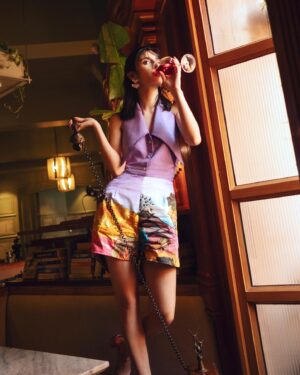 Aditi Saigal Instagram - Call me baby 📞 

romper: @shivanandnarresh
heels: @louboutinworld 
earrings: @studioviange
📸 @poonamkotecha

styled by: @anishagandhi3 and @rochelledsa
assistant stylist: @ssssamridh

Hair by @farahkadkotra_hairmakeup 
MakeUp by @khushbusoni06