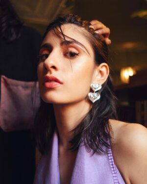 Aditi Saigal Instagram - Call me baby 📞 

romper: @shivanandnarresh
heels: @louboutinworld 
earrings: @studioviange
📸 @poonamkotecha

styled by: @anishagandhi3 and @rochelledsa
assistant stylist: @ssssamridh

Hair by @farahkadkotra_hairmakeup 
MakeUp by @khushbusoni06