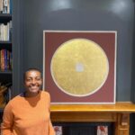 Adjoa Andoh Instagram – Thrilled to receive this beautiful painting ‘Golden Earth Door’ from the brilliant Jim MacAirt @zen_not_zen 🌞A very Happy Birthday to me from my husband @howardcunnell ! #zennotzen #jimmacairt #zenpainting