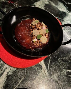 Adrienne Cheatham Instagram - Whoever said fine dining is dead hasn’t been out recently. At least they haven’t been to @saga_nyc 

Don’t get me wrong, I’m not always in the mood for a long dinner in a stuffy setting but Saga has upended that. My husband can wear his J’s and not get harassed or get dirty looks, and the music is what I would be listening to at home…hip hop, R&B, rock. It’s definitely fancy, but not stuffy and definitely fun. And more importantly THE FOOD is delicious and the execution is unbelievable! One of the best meals/dining experiences I’ve had in a minute. Thank you @chefjameskent and the amazing team for the warm hospitality and great night! 🤘🏽🔥🥂

#nyc #nycnights #datenight #finedining #fundining #theviewfromhere #thesagacontinues
