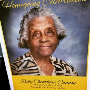 Adrienne Cheatham Instagram - Our Angel has ascended. Ms. Ruby Cheatham-Cannon was technically my Great Aunt but was more like a grandmother, and if you’ve read my cookbook you’ve seen her name on the dedication page. Big Sister (as we called her) lived to be 98 years old and had one hell of a life story to go along with it. It’s hard to sum up her joyful spirit, and the quiet strength she possessed, but I can tell you there was no one like her. We were so fortunate to have had her for as long as we did and last weekend my sister and I made the journey to Jackson, Mississippi to honor her among family. And of course we couldn’t leave town without stopping at Big John’s on Farish street to get some of her favorite sandwiches and hot tamales…iykyk 
Cheers to Big Sister, you are forever in our hearts. 

And thank you to my Top Chef fam @nickwallaceculinary for coming by to show your support and for the amazing food after church.