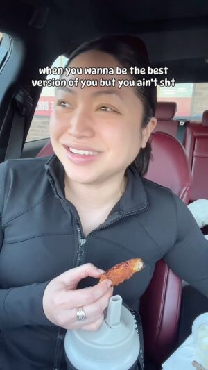 Ae Southammavong Instagram - My issue is I feel the need to treat myself every single day of my life, delulu afffff I need help 😭 #gym #chickenwings #balance #delulu #whyamilikethis #sendhelp #asmr #car #eating #workout #newyearnewme