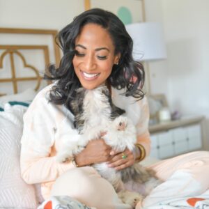 Africa Miranda Instagram - ok yes I’ve become that person 😆 Happy #nationalbestfriendday to my alarm clock, audition scene partner, travel buddy and furry love of my life @baileythebrindlepoo 🤍🤍🤍

pc: @d_whyte