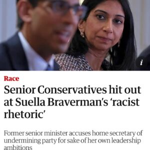 Afua Hirsch Instagram - It’s difficult to find language that adequately conveys how comfortable our political leaders have become with overt racism, outright lies, and rhetoric that costs lives 

Just when you thought we had hit rock bottom with Sajid Javid, we got Priti Patel. When she seemed an unparalleled disaster, we got Suella Braverman.

There may be no accountability but we will not forget 

#racist
#leaders
#politics
#oppression
#knowyourhistory