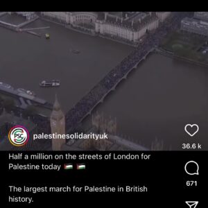 Afua Hirsch Instagram - The depths of moral bankruptcy our politicians plumb just keep deepening

Meanwhile the life affirming thing is that maybe a million people are out here standing with love 💪🏽🕊️

#ceasefirenow🇵🇸