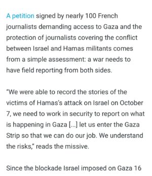 Afua Hirsch Instagram - Now that there is a ceasefire in this war, the other war will intensify – the one for control of the narrative

Over the last few weeks we have seen the attempt to maninuplate the telling of this story in so many ways

The dehumanisation of Palestinians – in language which brings to mind Fanon: 

“the terms the settler uses when he mentions the native are zoological terms. He speaks of the yellow man’s reptilian motions, of the stink of the native quarter, of breeding swarms, of foulness, of spawn, of gesticulations… Those hordes of vital statistics, those hysterical masses, those faces bereft of all humanity, those distended bodies which are like nothing on earth”

The killing of journalists. This alone. 

The prevention of reporters from entering Gaza, making it impossible for reporters to offer the same humanity and pathos they rightly gave Israeli victims of Hamas. Nonprofit Reporters Without Borders has accused Israel of "suffocating journalism in Gaza". We have relied on so many heartbreaking and brave citizen journalists, whose work has made it impossible to turn away

High profile entertainment figures cancelled or dropped, including Melissa Barrera, Susan Sarandon, and Maha Dakhil 

The censorship of statements of solidarity with Palestine, from high profile entertainment platforms 

A small line in a @politico story is one of the most important things I have read: 

The Biden administration is “concerned” that an “unitended consequence” of the ceasefire will be allowing journalists to report on what’s *actually* happened in Gaza. 
In the knowledge that this could jeopardise what public support remains for the devastation it has wrought 

The tragedies of the last weeks have brought out the humanity in so many observers and consumers of news, transcending immense pressure and the risk of censure to seek the truth. Time to pay attention more than ever 

#storytelling
#media
#censorship
#journalism
#tellthetruth