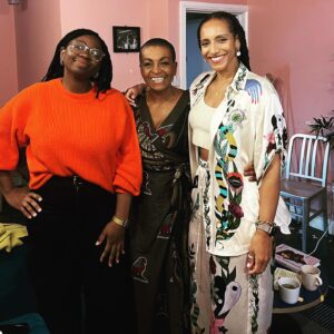 Afua Hirsch Instagram - Today is the day!

#DecolonisingMyBody is published 🚀

I honestly can’t think of a better way to bring this book into the world than with the magnificent, regal (literally) @adjoa.andoh 

Your response to the book has blown me away, thank you to everyone who came to see us at @earthackney - there were priests and priestesses, movie stars and writers, students, mothers, daughters, friends and teachers, healers and dreamers in the audience. 

My incredible editor Marianne Tatepo (the beauty in orange) who played a pivotal role in turning my internal obsession into a book)

And a whole Adjoa Andoh telling me that the younger her needed my work. I am beyond grateful 💫

Get your copy now!!! 
#DMB
#books 
#bookstagram 
#knowyourhistory