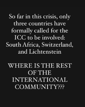 Afua Hirsch Instagram - Some thoughts about international humanitarian law

The ENTIRE point of which is to prevent situations like the tragedy unfolding before our eyes in #Gaza at this very moment 

Borne of the trauma of past genocides 

Of which many of us are the survivors and descendants

It all counts for nothing if it doesn’t count for this
