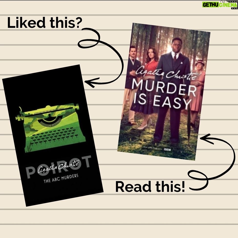 Agatha Christie Instagram - If you enjoyed The ABC Murders, we think you'd also love Murder is Easy. ❤️ Have you read either of these? #AgathaChristie #TheABCMurders #BookRecommendations