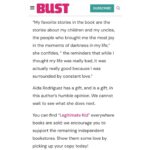Aida Rodríguez Instagram - Thank you @bust_magazine for this amazing write up on my book #legitimatekid It is bold and stares in the face of the many monsters that I wanted to confront. The womanNESS that showed up for me throughout my entire life cannot be overshadowed by the absence of my father. I really appreciate you pointing out what so many missed in my life, including me. My book has been out a month, and the responses that I have received have been overwhelmingly loving, supportive and full of gratitude. I appreciate every single one of you! I will continue to uplift the voices of the people who are often ignored and disrespected in this society. They are, and will forever be, my heroes‼️ Click the link in the bio and order a copy today. Legitimate Kid is available wherever books are sold.