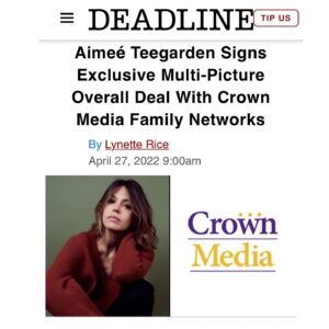 Aimee Teegarden Instagram - I’m so excited and grateful for this partnership with @Hallmark and can’t wait to keep telling stories from the ❤️