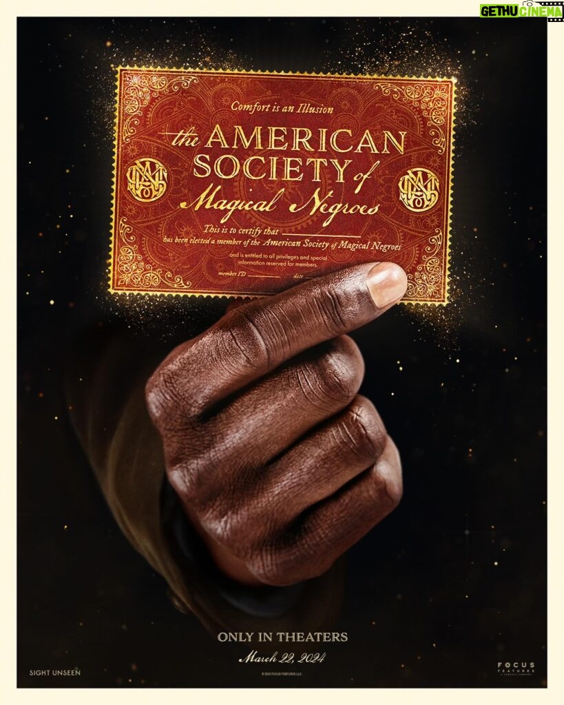 Aisha Hinds Instagram - •| F O C U S |• For centuries, there has been a society hidden in plain sight, working in secret to protect Black people from harm. It’s called THE AMERICAN SOCIETY OF MAGICAL NEGROES. An official selection of Sundance 2024, from writer/director Kobi Libii. Only in theaters March 22.