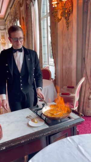 Aiste Miseviciute Instagram - The story of Crêpes Suzette as beautifully told by the head waiter of The Ritz restaurant @theritzlondon, Kevin Ricou @kevinricou. #crepesuzette