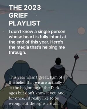 Akilah Hughes Instagram - I’m not alone. So many people feel immense heart ache every day while they’re trying to just keep up. It’s been a hard year. In every way. I’m ready for it to end. I wrote about grief and the shows, songs, and games that have helped me. Please read and consider subscribing. In a year of strikes this has become the majority of my income, and the work is good and will continue to be good. Link in bio. Hope next year is better ❤️