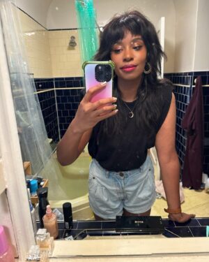 Akilah Hughes Instagram - 🎂 34 🎉 
Going with the theme of “strikes” like the rest of Hollywood, we went bowling. I was not great at it. I hope this year the strike ends, any of the cool shit I got to work on can actually be shared, and I can decide once and for all where I’m trying to be. Geographically. Hair-ily. Vocationally. The Venn Diagram of what I’m good at and what I want to do is getting closer to a circle than ever. And blah blah maybe I’ll care about romance or maybe not. That’s what reality tv is for. Thank you for all the wishes. 🎵 and many mooooooore