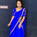 Akshaya Kandamuthan Instagram – Beautiful blue dress 💙 @visha_boutique_