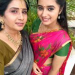 Akshaya Kandamuthan Instagram – With our cutie prince❤️❤️ #beautiful #vijaytvserial #vijaytvfamilyy #cute #tamilserial #tamilponnu #serial #loveyou #shooting