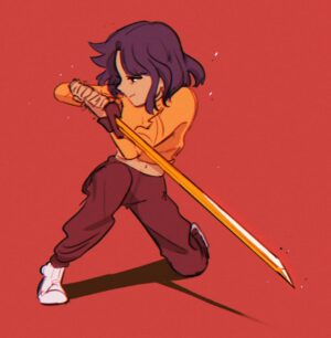 Alaine Baybayan Instagram - hello art block
.
.
#originalcharacter #originalcharacters #streetwearfashion #comicart #sketches  #fighting #sword