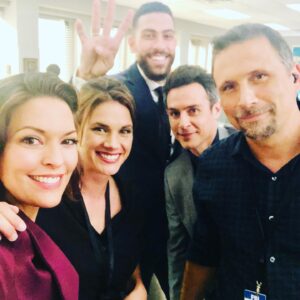Alana de la Garza Instagram - That’s a wrap on our first day of Season 4!!! Love our FBI team and our #fbifam @fbicbs @johnny_boyd @sistosistosisto @mperegrym @zeekozaki (Our awesome teammate Katherine was wrapped)