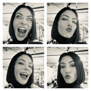 Alana de la Garza Instagram - Note to self… never leave your phone unlocked laying in the JOC @fbicbs You may find a selfie story… Elise, aka @vedettelim just can’t help herself! #busted #setlife #realpeoplerealfun