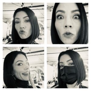 Alana de la Garza Instagram - Note to self… never leave your phone unlocked laying in the JOC @fbicbs You may find a selfie story… Elise, aka @vedettelim just can’t help herself! #busted #setlife #realpeoplerealfun