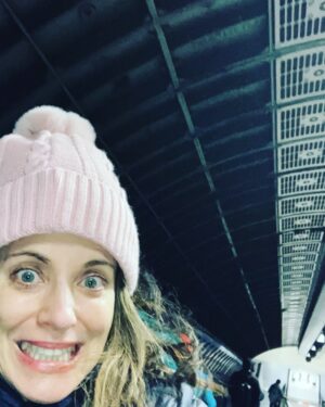 Alanna Ubach Instagram - Nothing more frightening than a drunken tailgater—Is Britain’s everlastingly long escalator!!!—Dare if you ride one—-it may take a day (and Xanex) to get from point B to point A!!!! MUAHAHAHAHAHAHAHA!! 😈😈😈