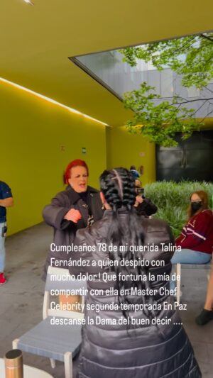 Alejandra Avalos Instagram - Con gran dolor y entrañable cariño despido a mi gran amiga @talinafernandezoficial En Paz descanse La Dama del buen decir.... La Vida pasa tan rápido que al Alma no le da tiempo de envejecer! Siempre te recordaré con ese amor y entrega tan grande que recibí  de ti
