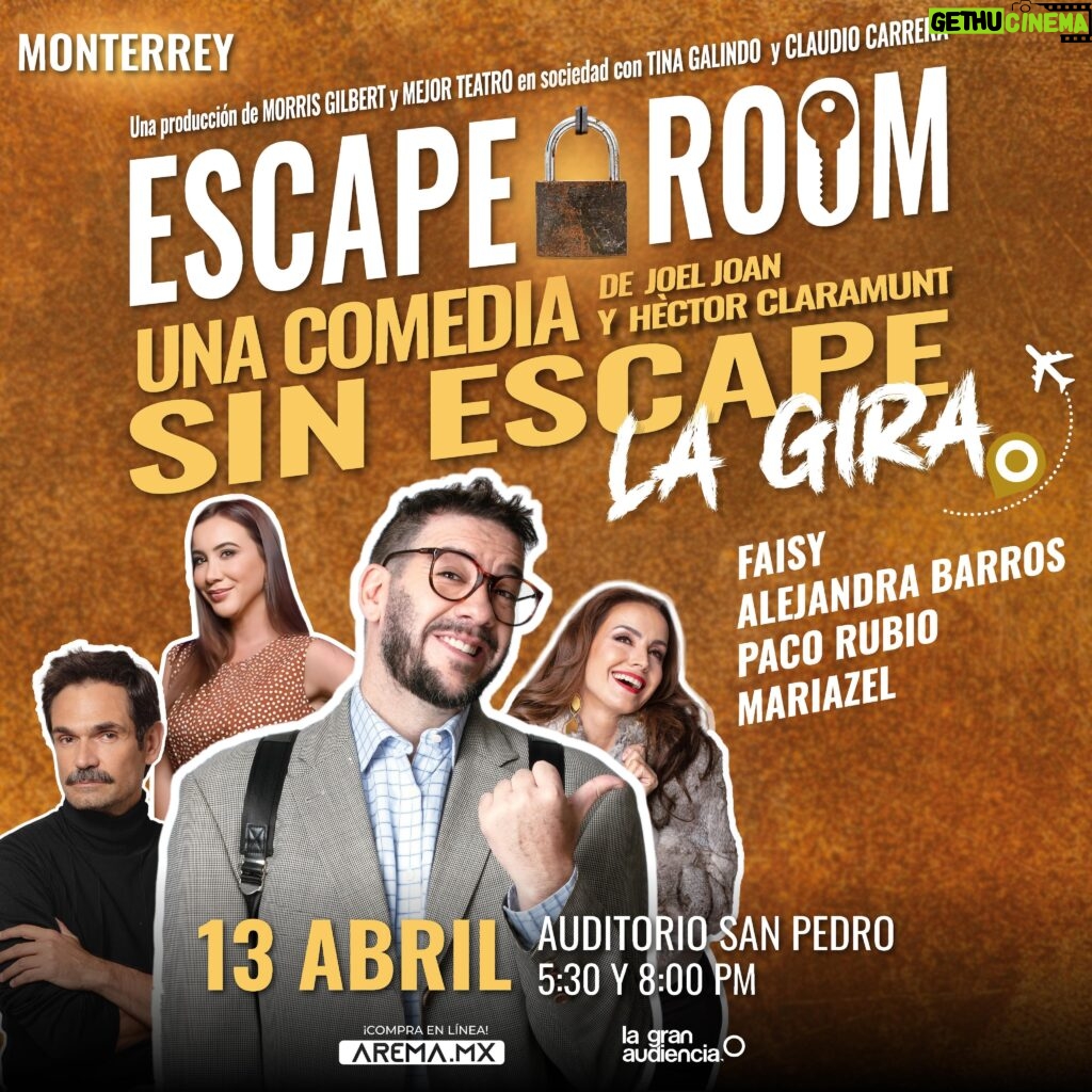 Alejandra Barros Instagram - #EscapeRoom llega a Monterrey con un súper elenco ¡Busca ya tus boletos en @aremamx! 🎟️🎟️