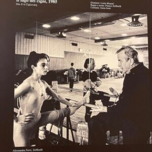 Alessandra Ferri Instagram - Baby me (22 yrs old) with Franco  Zeffirelli during a rehearsal of his production of Swan Lake at Teatro alla Scala. If you are in Milano visit the exhibition on Zeffirelli @teatroallascala ⭐️