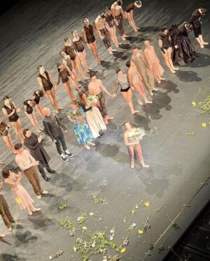 Alessandra Ferri Instagram - Moments from the most unforgettable and special night. I am deeply touched by everyone’ s affection. Thank you Kevin O’Hare for your loving words celebrating my 40years as a principal dancer of the Royal Ballet, and Wayne…. you have given me the most precious gift,  the most incredible role in the fantastic masterpiece: WoolfWorks.
Thank you to all the beautiful dancers in the company, you are all so special. Lastly, to my beautiful daughters who surprised me on stage, you are my joy. @royaloperahouse @studiowaynemcgregor @royal.ballet.london @matildemariaferri @_emmaumeravigliau_
