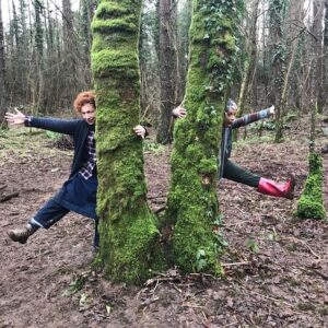 Alex Kingston Instagram - Witches playing in the woods ! Haha!