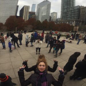 Alex Kingston Instagram - back in the Windy City. Kisses from Chicago. Xoxo - Alex