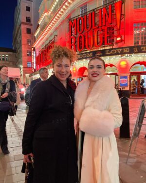 Alex Kingston Instagram - Had the most fab time at Moulin Rouge tonight!! How wonderful life is, come what may, it won’t be a bad romance….Go see it and live like tomorrow doesn’t exist!! xx