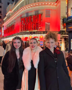 Alex Kingston Instagram - Had the most fab time at Moulin Rouge tonight!! How wonderful life is, come what may, it won’t be a bad romance….Go see it and live like tomorrow doesn’t exist!! xx