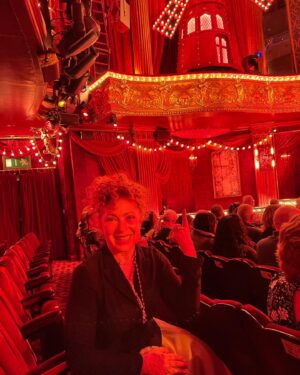 Alex Kingston Instagram - Had the most fab time at Moulin Rouge tonight!! How wonderful life is, come what may, it won’t be a bad romance….Go see it and live like tomorrow doesn’t exist!! xx