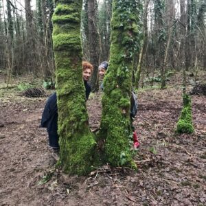 Alex Kingston Instagram - Witches playing in the woods ! Haha!