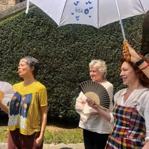 Alex Kingston Instagram - a few behind the scenes glimpses from the past three seasons…it’s been a joy and a pleasure working with this special creature family. Hope you all enjoy season three xx @adiscoveryofwitchestv @sundancenow