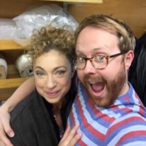 Alex Kingston Instagram - with my FABulous makeup artist James! xxxx