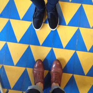 Alex Kingston Instagram - feet planted firmly in preparation for 2015