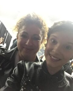 Alex Kingston Instagram - River and 11 ?! Stranger things can happen !!!!!