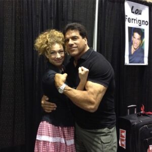 Alex Kingston Instagram - Mega Muscles at Mega Con