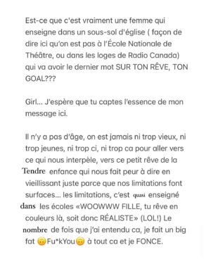 Alexandra Cosentino Instagram - Si pour devenir un vrai cow-boy tu dois tomber de ton cheval at least 100 fois… 🥹 Ce petit talk te ré-apprendra ce que les down de la vie nous font trop souvent oublier.

Dédicace spéciale à une GlowGirl que j’adore, you know who you are & you are FABULOUS ! 🫶🏽🌼❤️ 

#coulisses #coachingpersonal #underdogmentality #bulldogdetermination