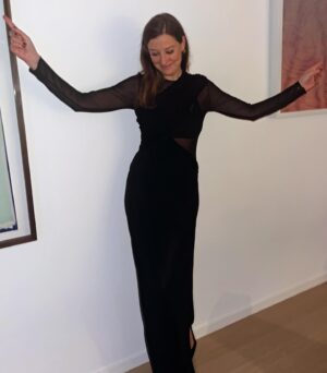 Alexandra Maria Lara Instagram - Before, during and after 🤍 thank you @berlinale for a great opening night and a moving first film #smallthingslikethese …and thank you @ungerfashion for the beautiful @ysl dress 🖤 looking forward to the next days in the #cinema 🤍 ..💄 @katharinademalotki ❣️ 📸 by my gorgeous husband & @gettyimages