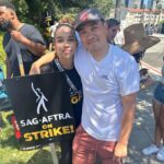 Alexandra Shipp Instagram - Day 3 of STRIKE! The studios are shutting down streets, putting up phony construction sites and cutting back trees so there’s no shade KNOWING it’s almost unbearably hot! What’s crazy is that we’ve been internally debating residuals and the overwhelming influx of streaming and AI for years now. It’s hard to put it into words, but it’s been a tough road for any actor in this industry. As the economy evolves, as well as cost of living, it’s becoming more and more apparent that our deals need to evolve as well!! We aren’t going to back down. We aren’t going to give up. We support all unions fighting for equality and equal pay. We are powerful. We are @sagaftra. #UNIONSTRONG #support the #strike